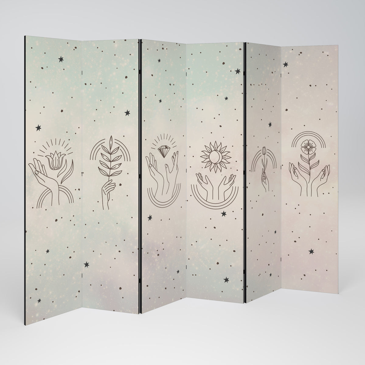 DELICATE BEAUTY 6-Panel Room Divider