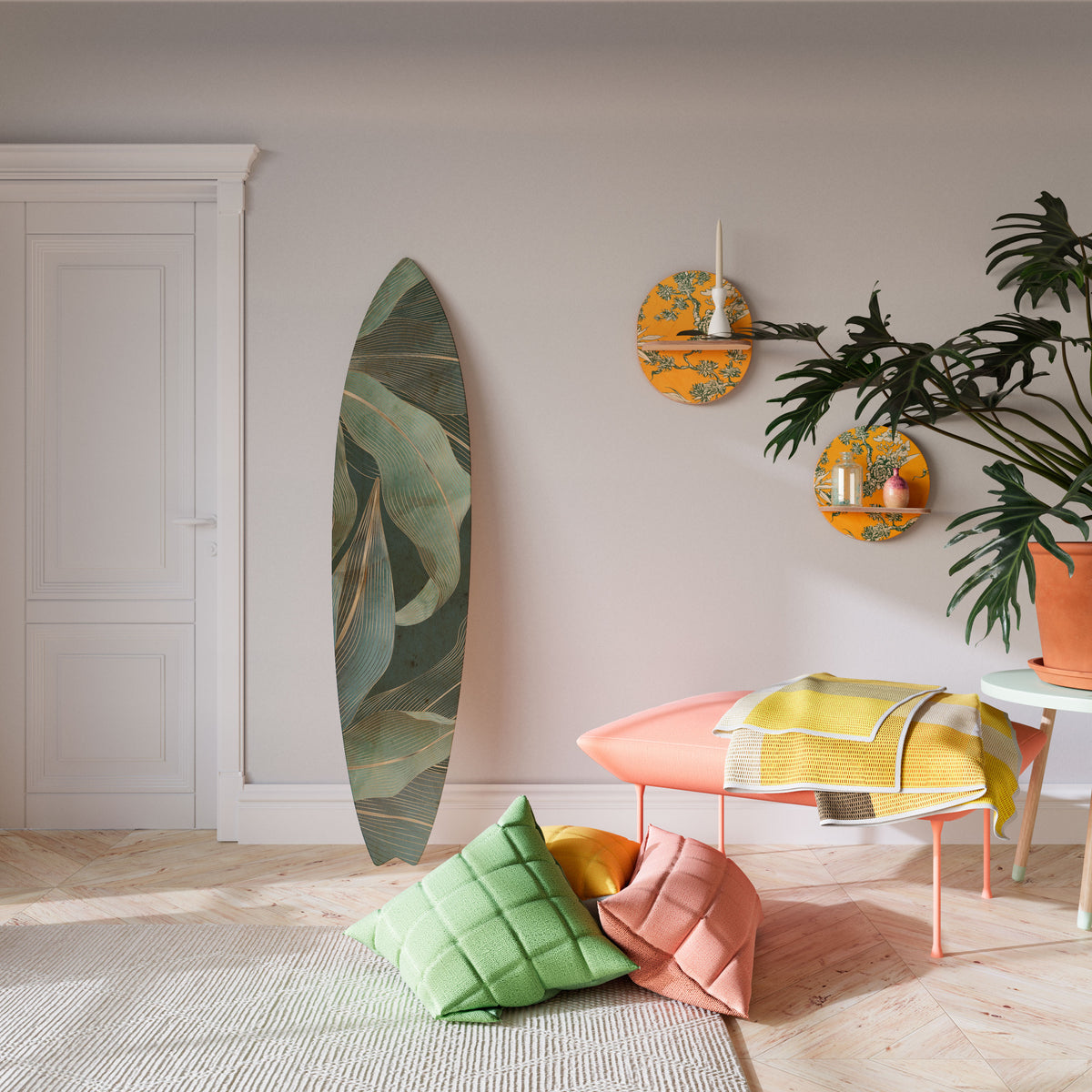 ROYAL GREEN Surfboard Decorative Panel