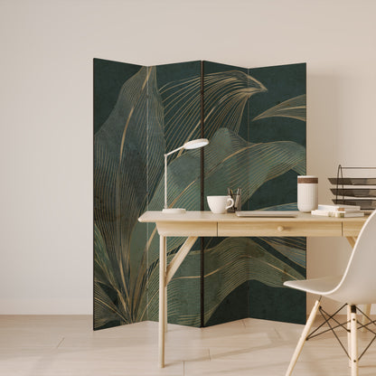 ROYAL GREEN Biombo de 4 paneles