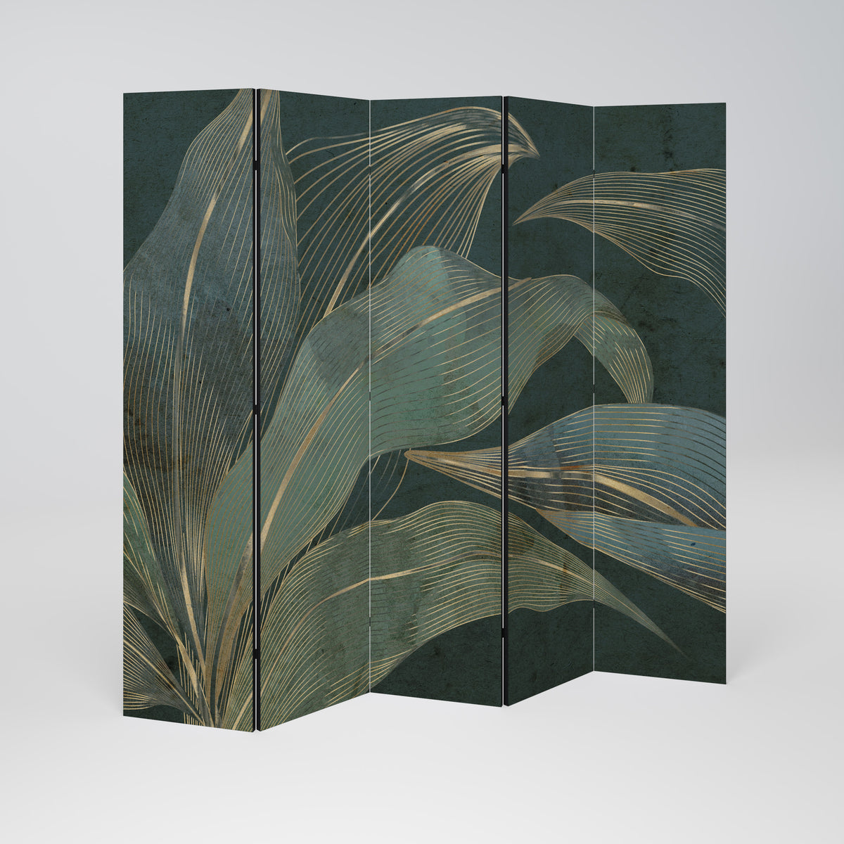 ROYAL GREEN Biombo de 5 paneles