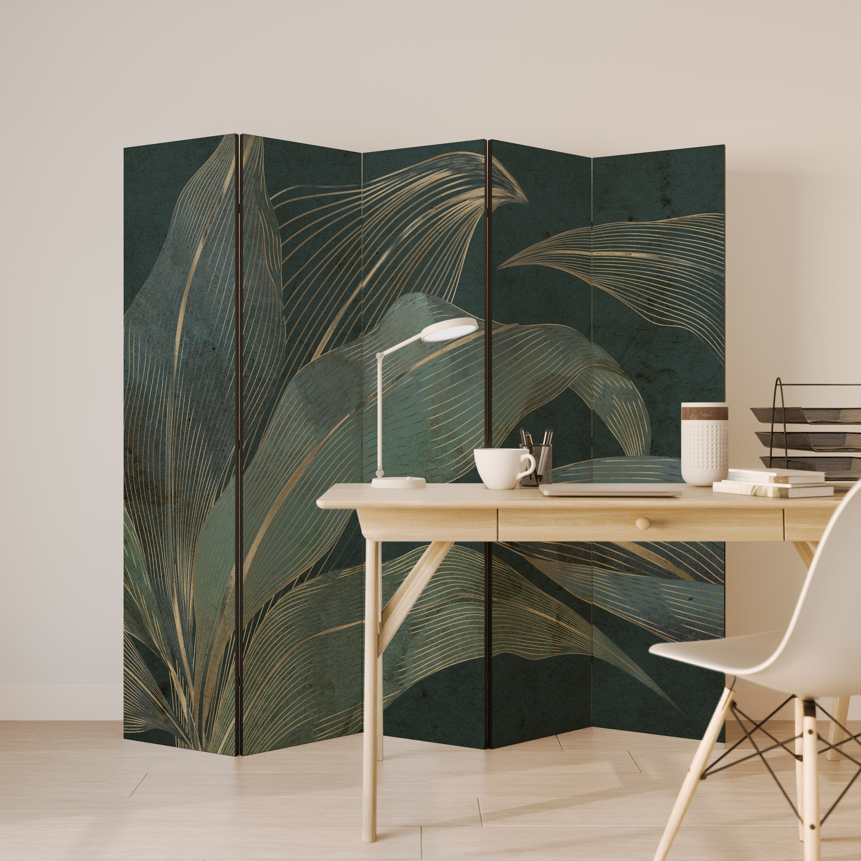 ROYAL GREEN Decorative 5-Panel Room Divider