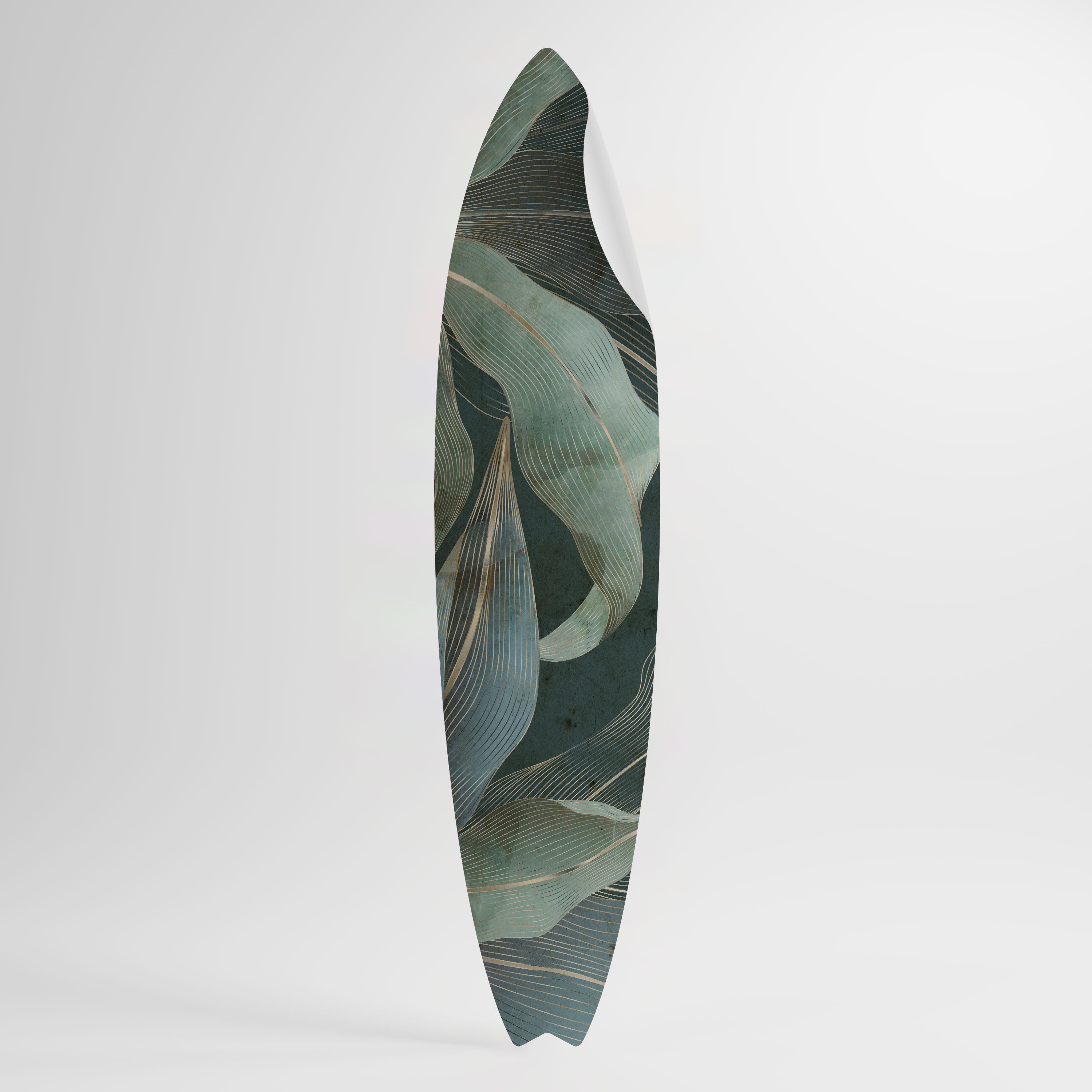 ROYAL GREEN Peel and Stick Surfboard Sticker