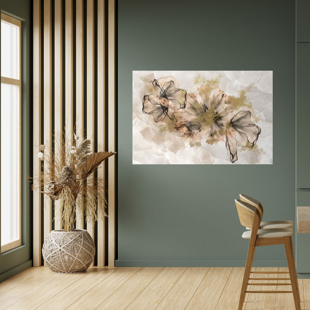 TRANSPARENT ELEGANCE Peel and Stick Horizontal Poster