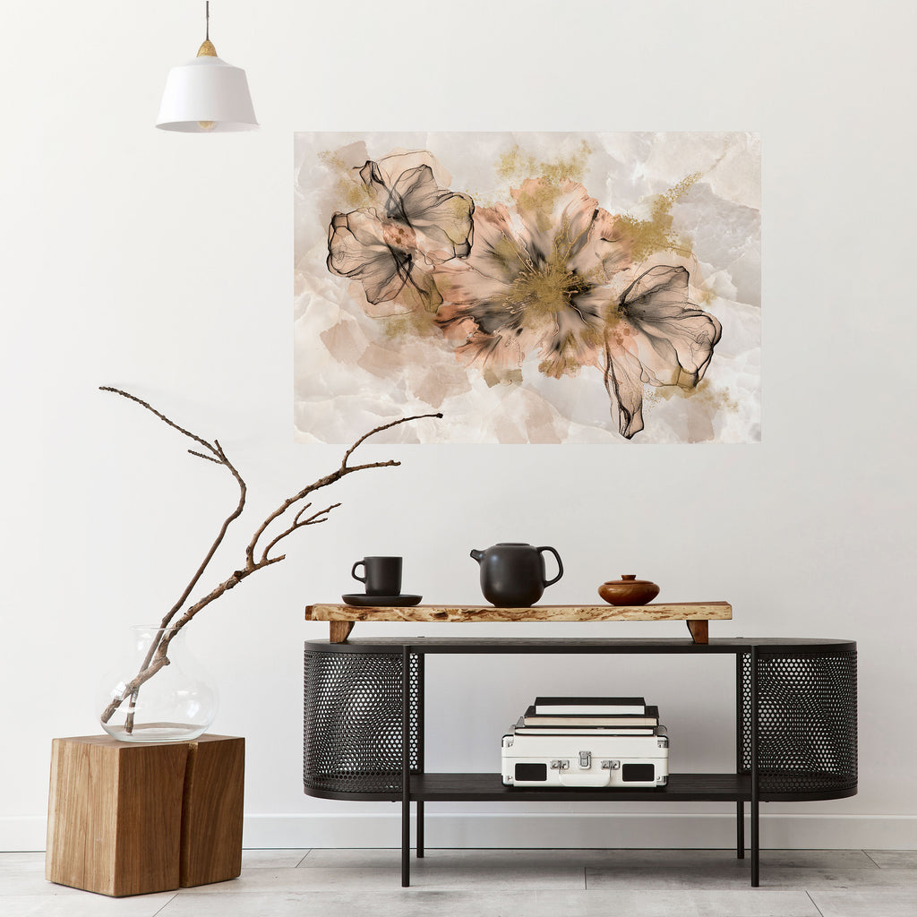 TRANSPARENT ELEGANCE Peel and Stick Horizontal Poster