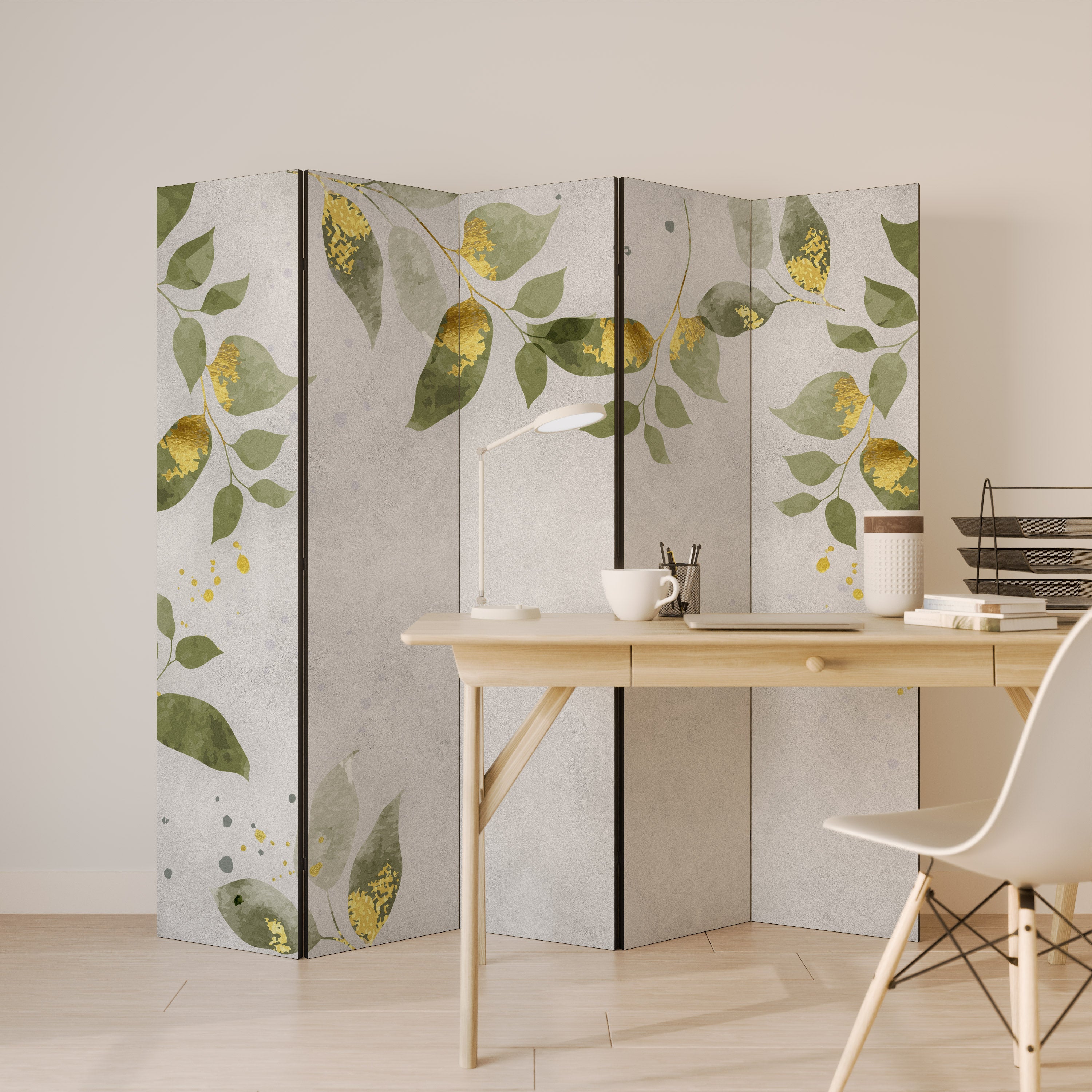 ELEGANT BOTANICS 5-Panel Room Divider