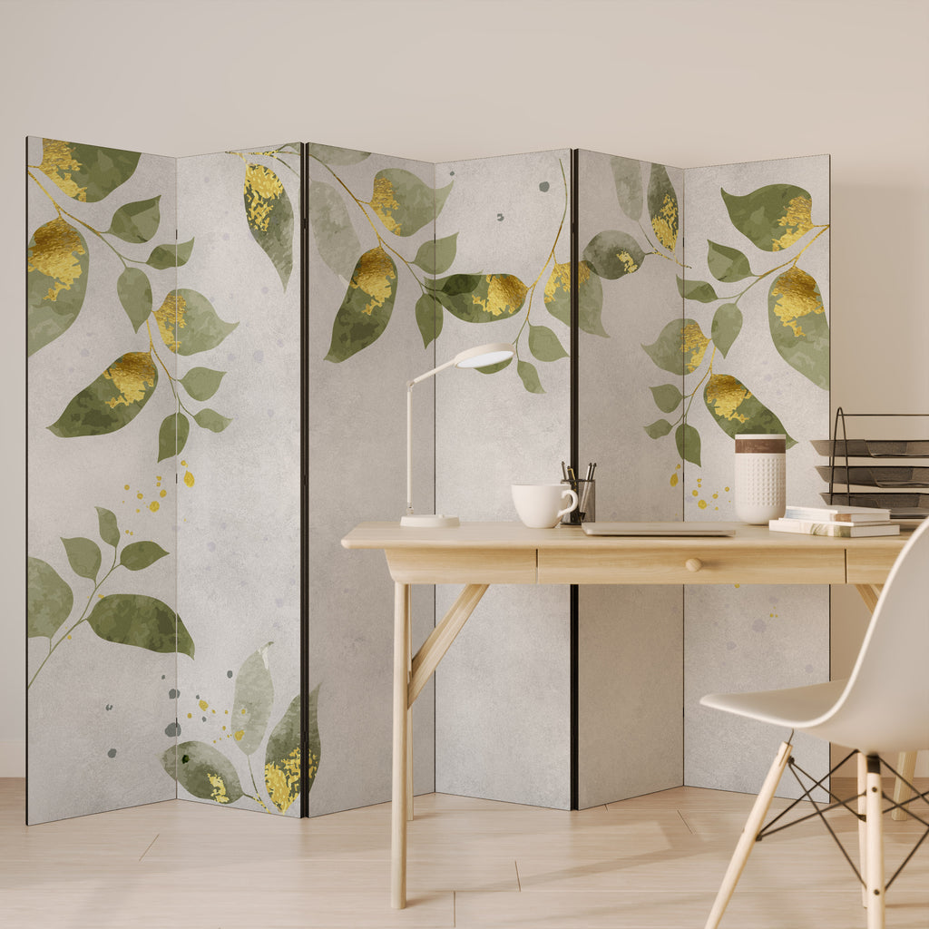 Biombo decorativo de 6 paneles ELEGANT BOTANICS