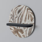 PASSING TIME Estante Ovalado Decorativo en Acabado Negro