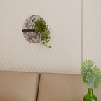 PASSING TIME Estante Ovalado Decorativo en Acabado Negro