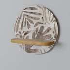 PASSING TIME Estante Redondo Decorativo en Efecto Roble