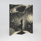 MYSTIC UNIVERSE Biombo de 4 paneles