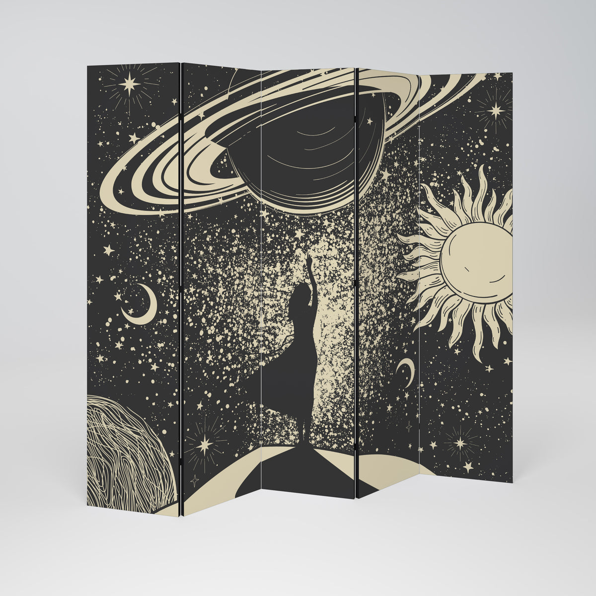 MYSTIC UNIVERSE Biombo de 5 paneles