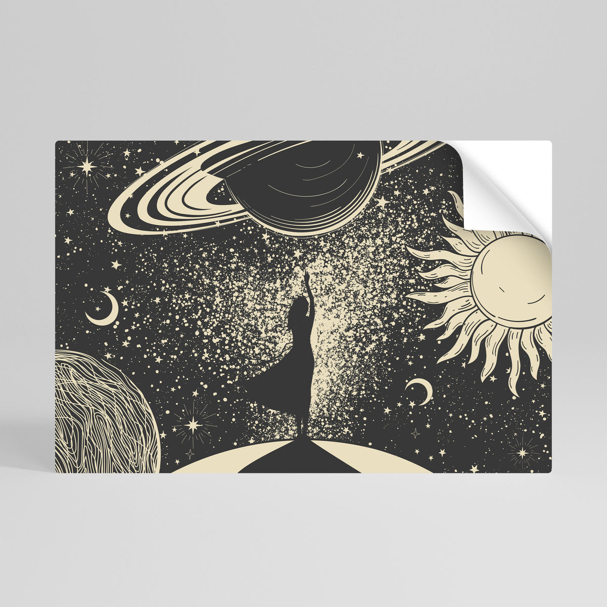 MYSTIC UNIVERSE Póster adhesivo horizontal
