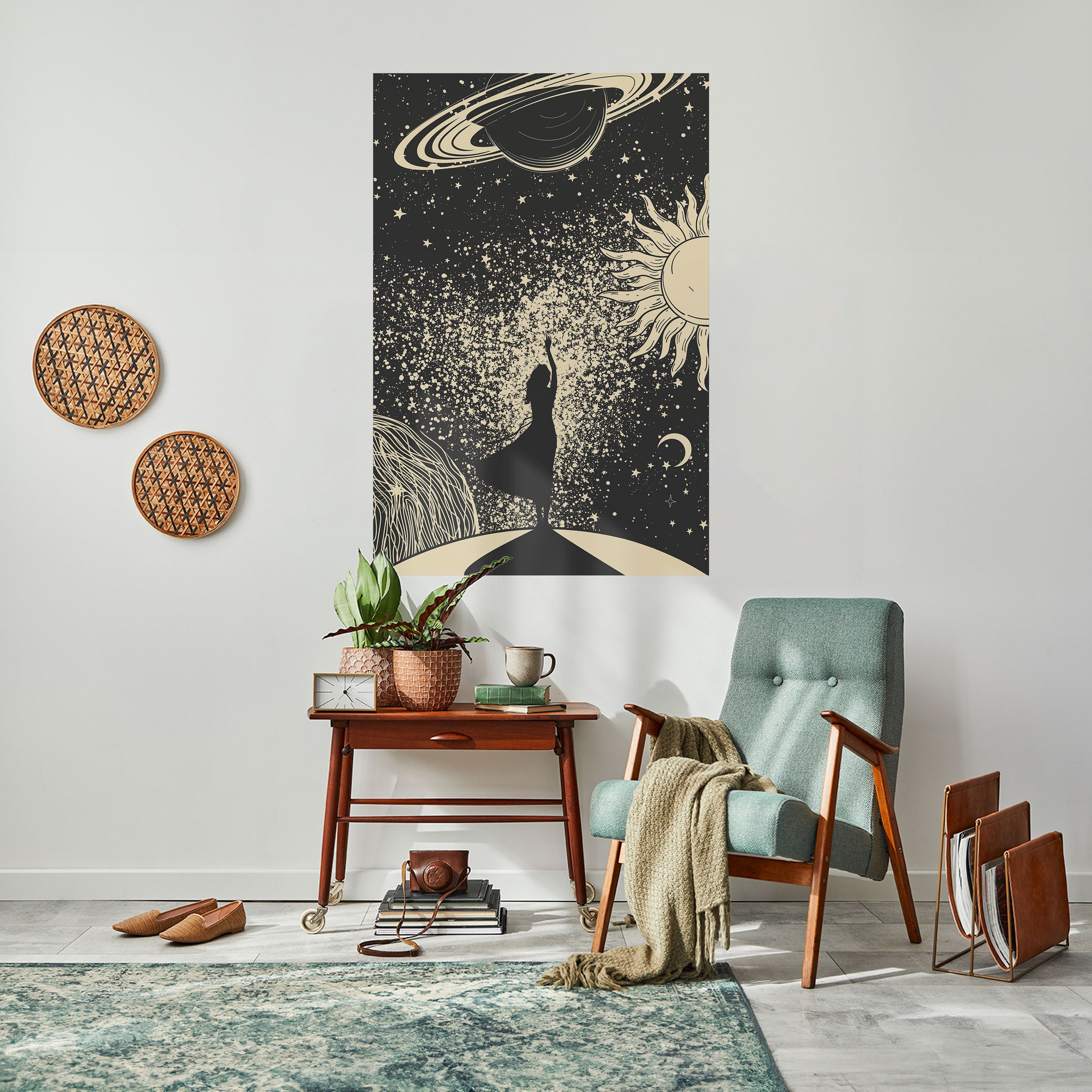 Póster vertical autoadhesivo UNIVERSO MÍSTICO