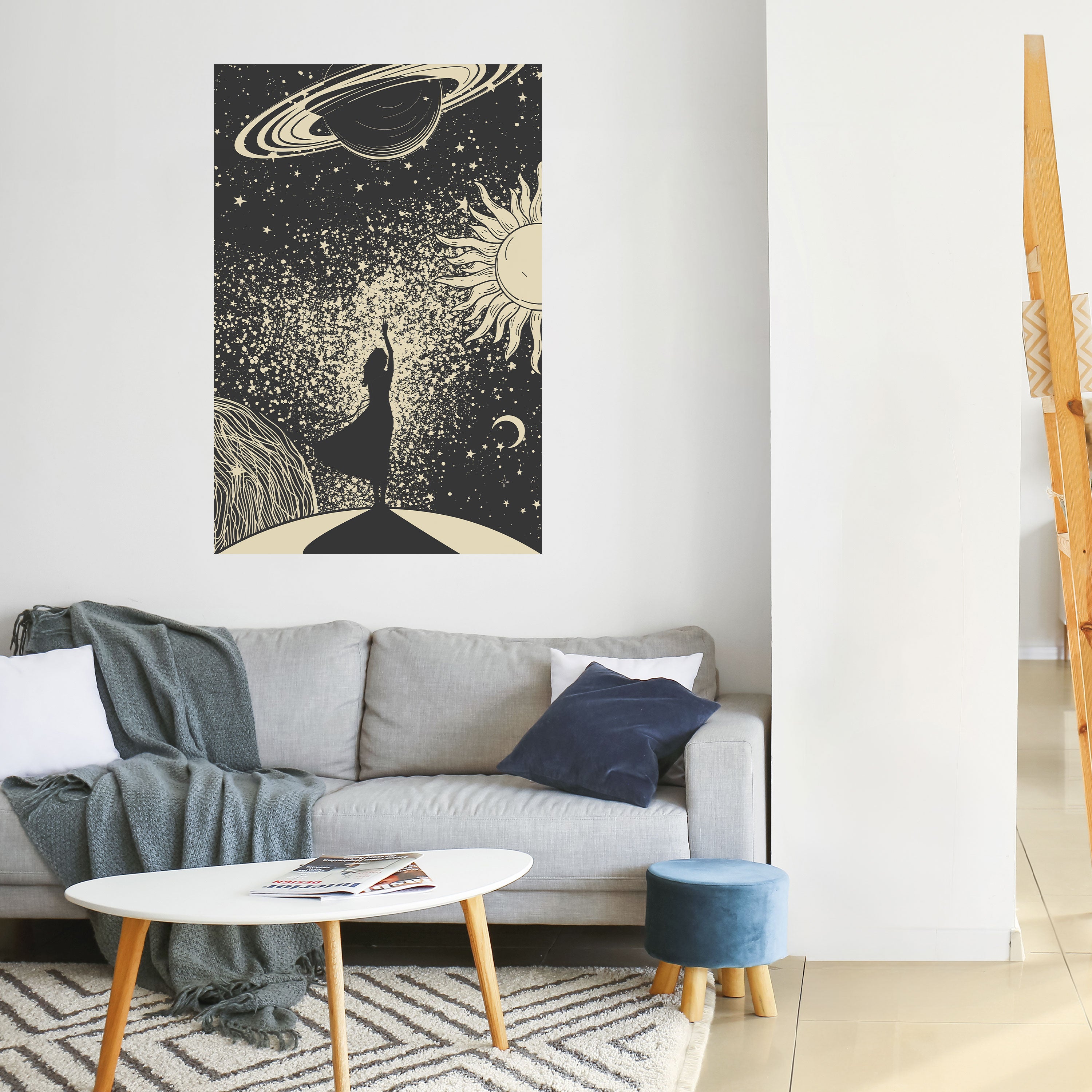Póster vertical autoadhesivo UNIVERSO MÍSTICO