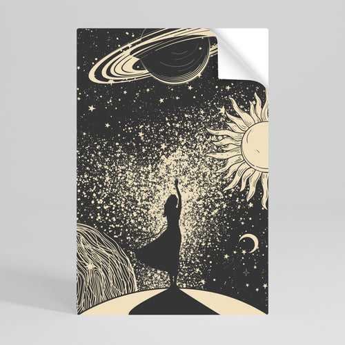 MYSTIC UNIVERSE Póster adhesivo vertical