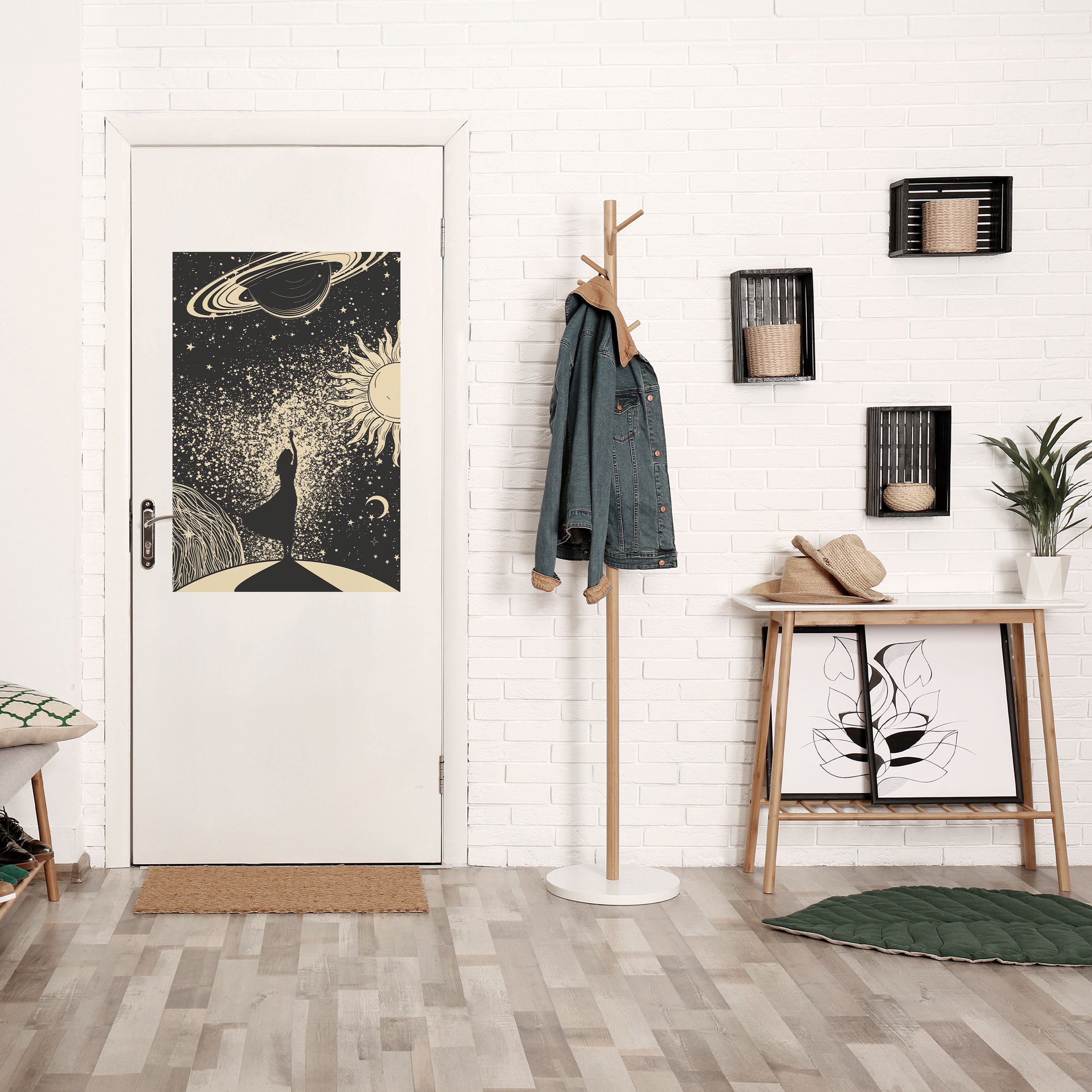 Póster vertical autoadhesivo UNIVERSO MÍSTICO