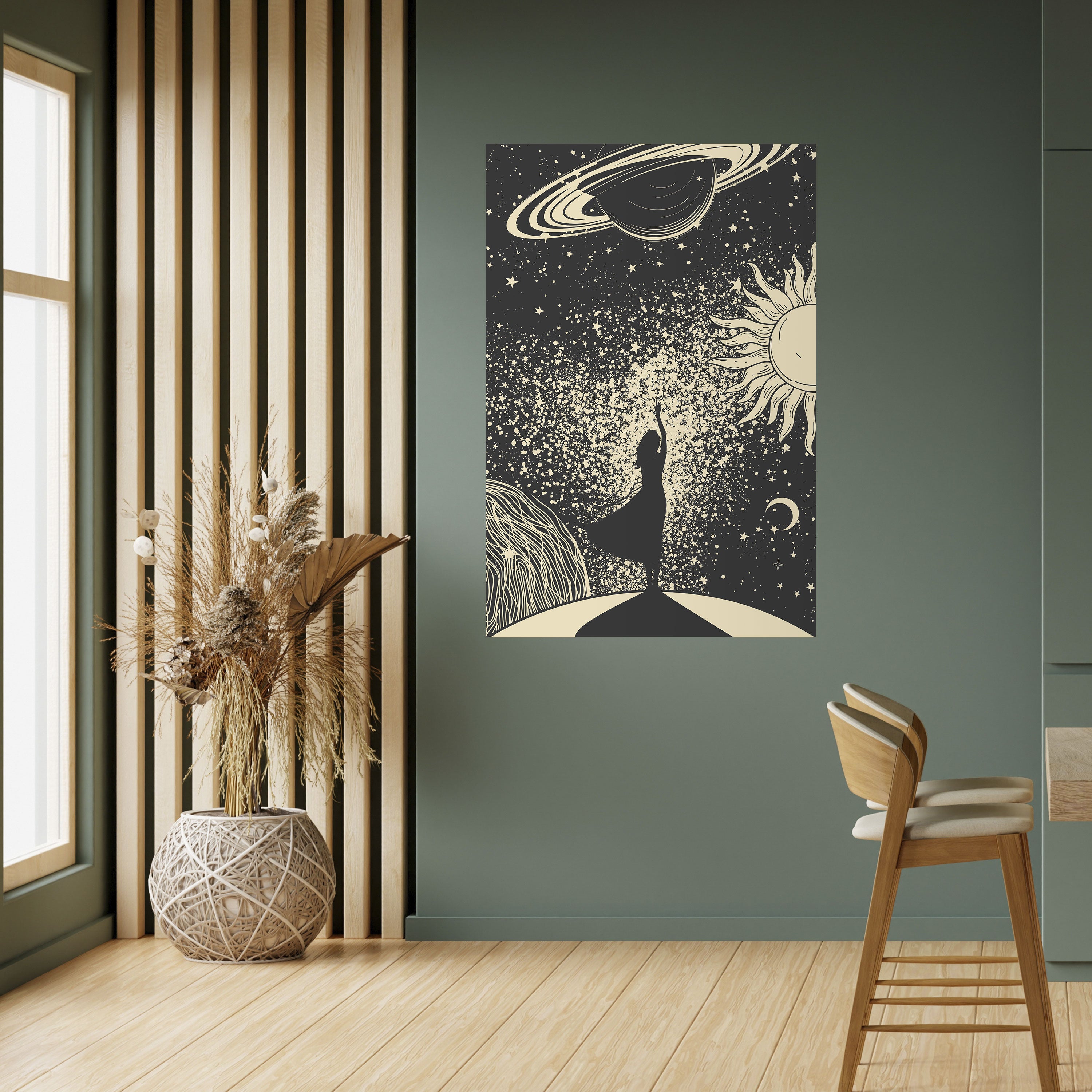 Póster vertical autoadhesivo UNIVERSO MÍSTICO