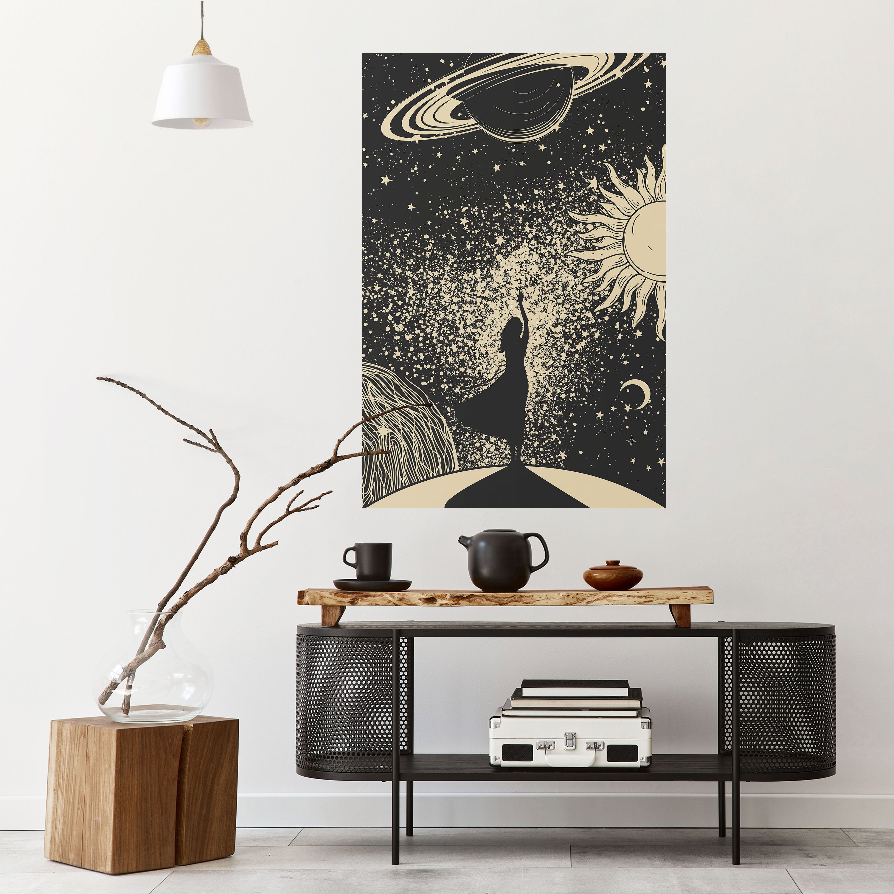 Póster vertical autoadhesivo UNIVERSO MÍSTICO