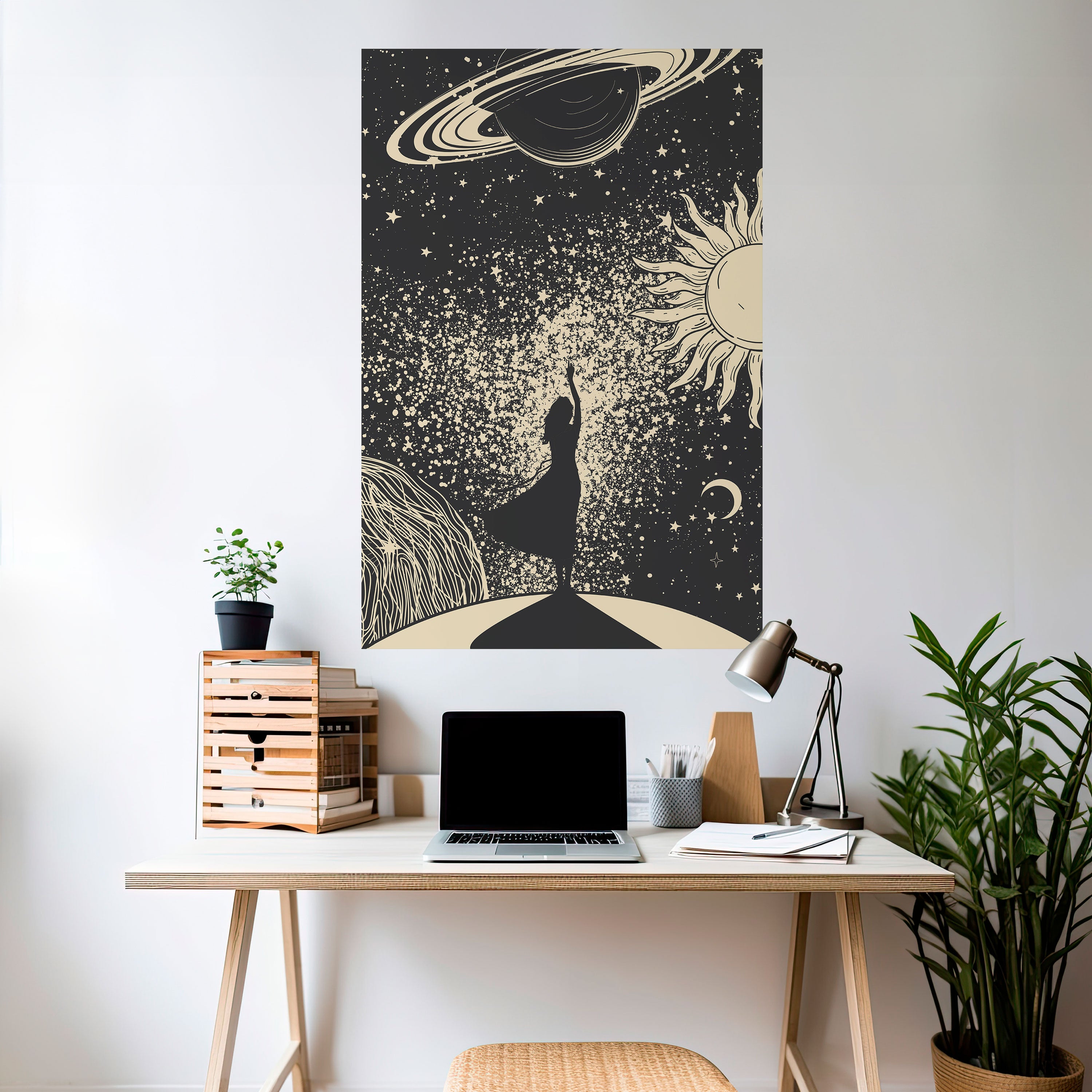 Póster vertical autoadhesivo UNIVERSO MÍSTICO