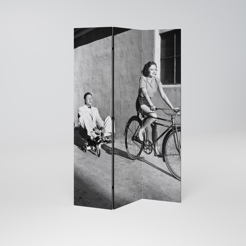 HAPPY JOURNEY Biombo de 3 paneles