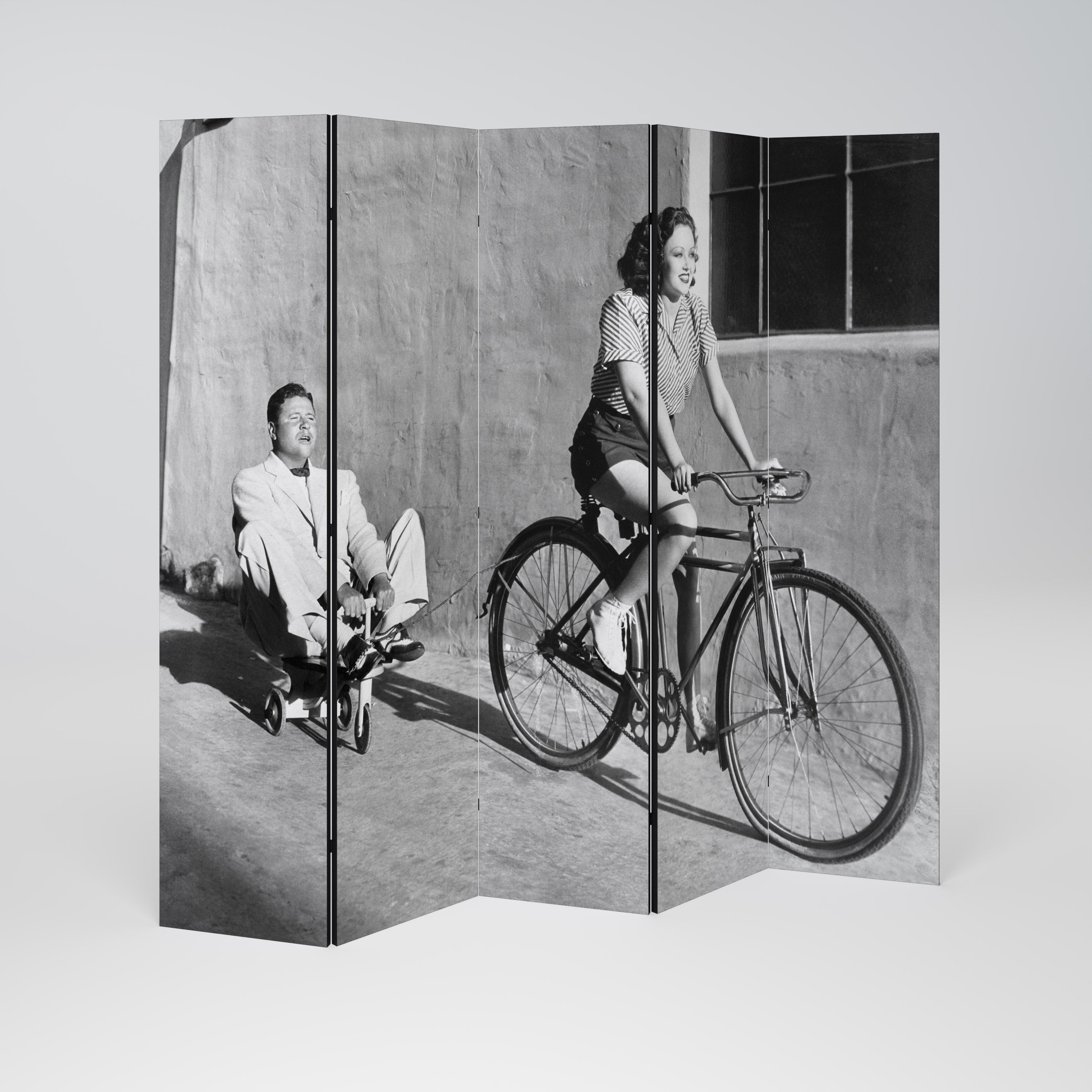 HAPPY JOURNEY 5-Panel Room Divider