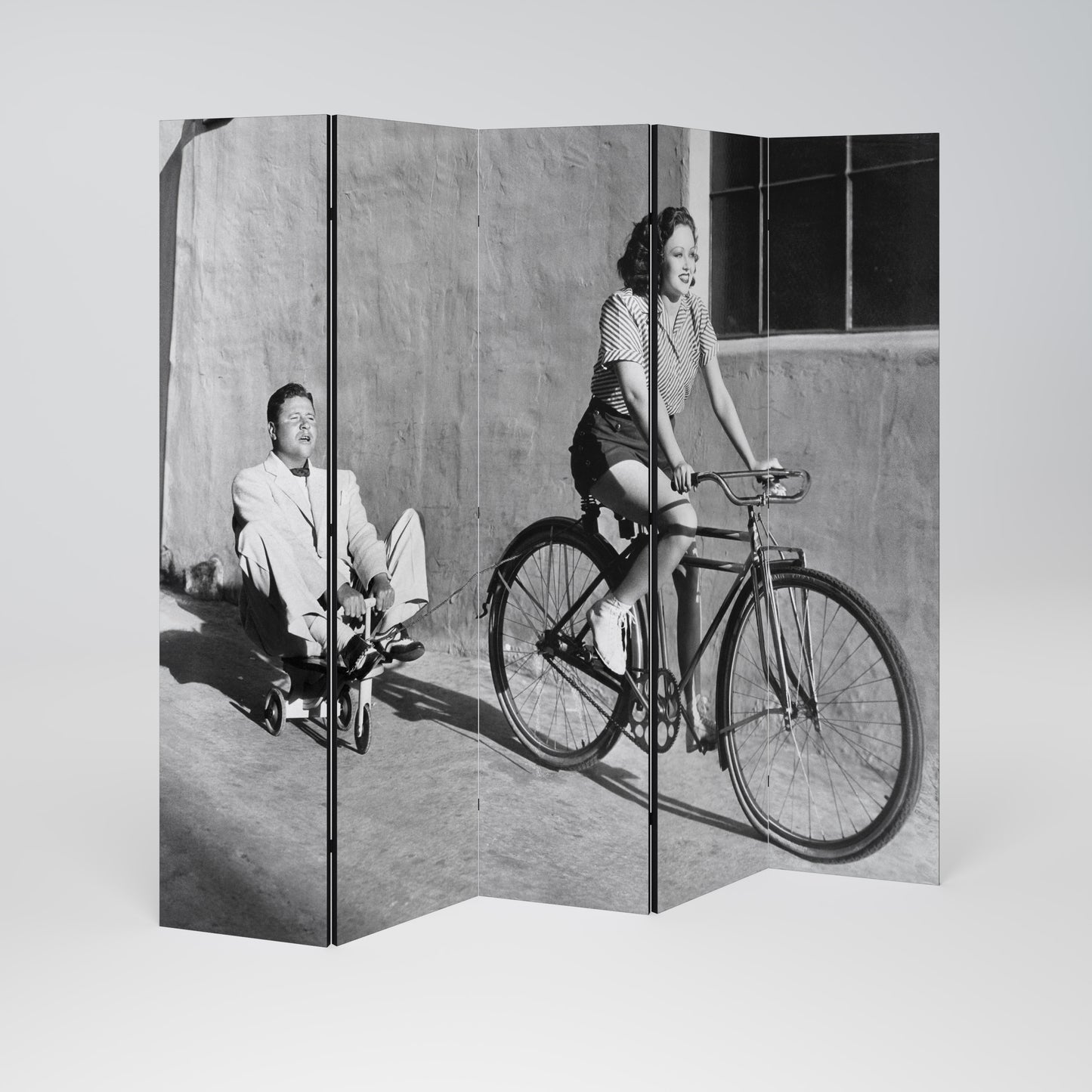 HAPPY JOURNEY 5-Panel Room Divider