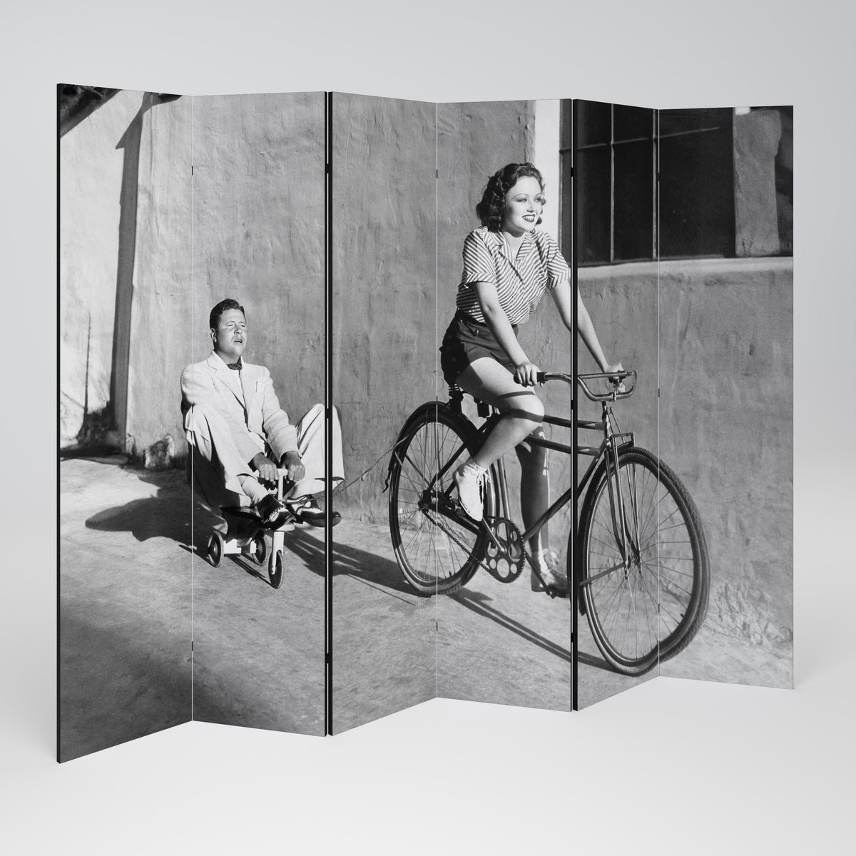 HAPPY JOURNEY Biombo de 6 paneles