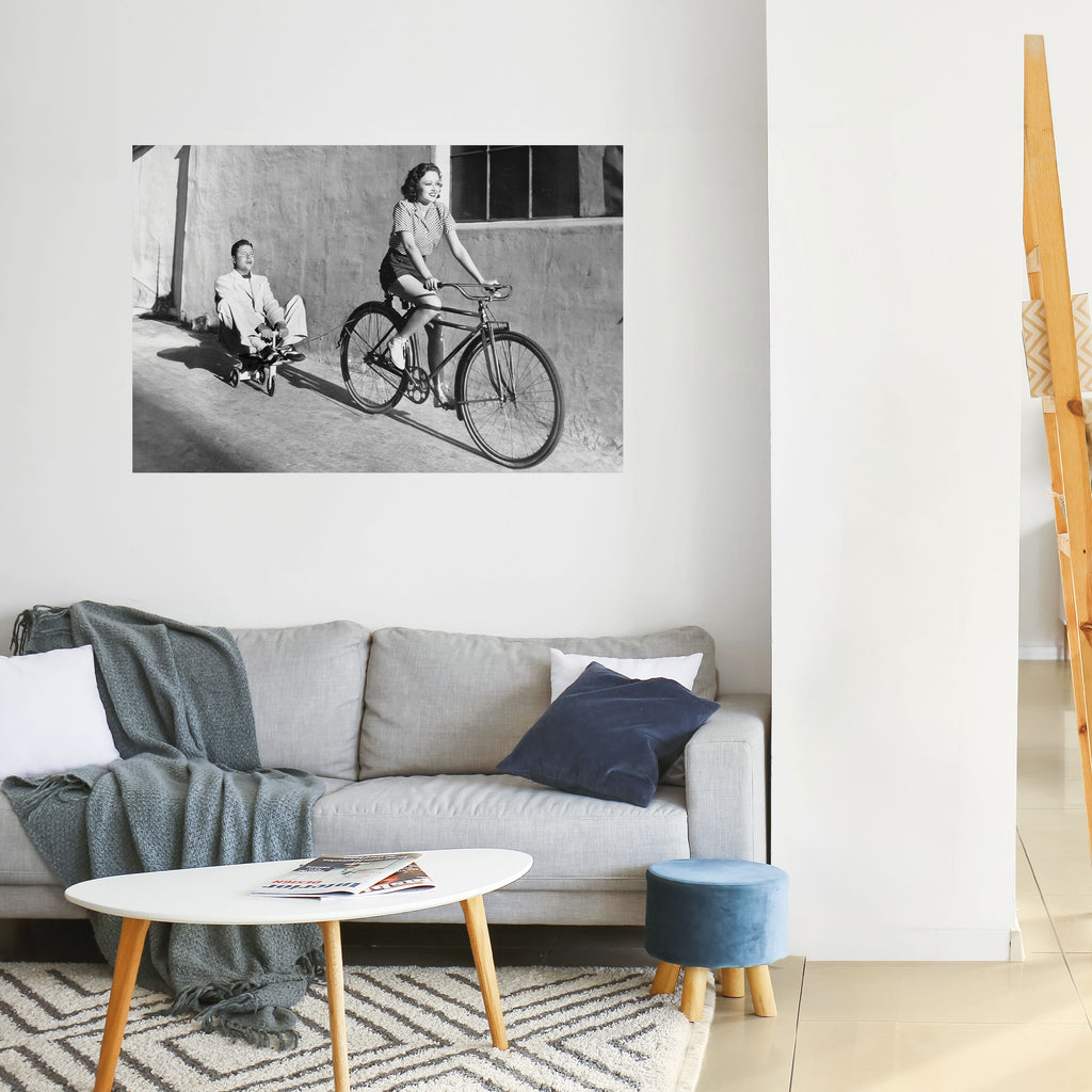 HAPPY JOURNEY Peel and Stick Horizontal Poster