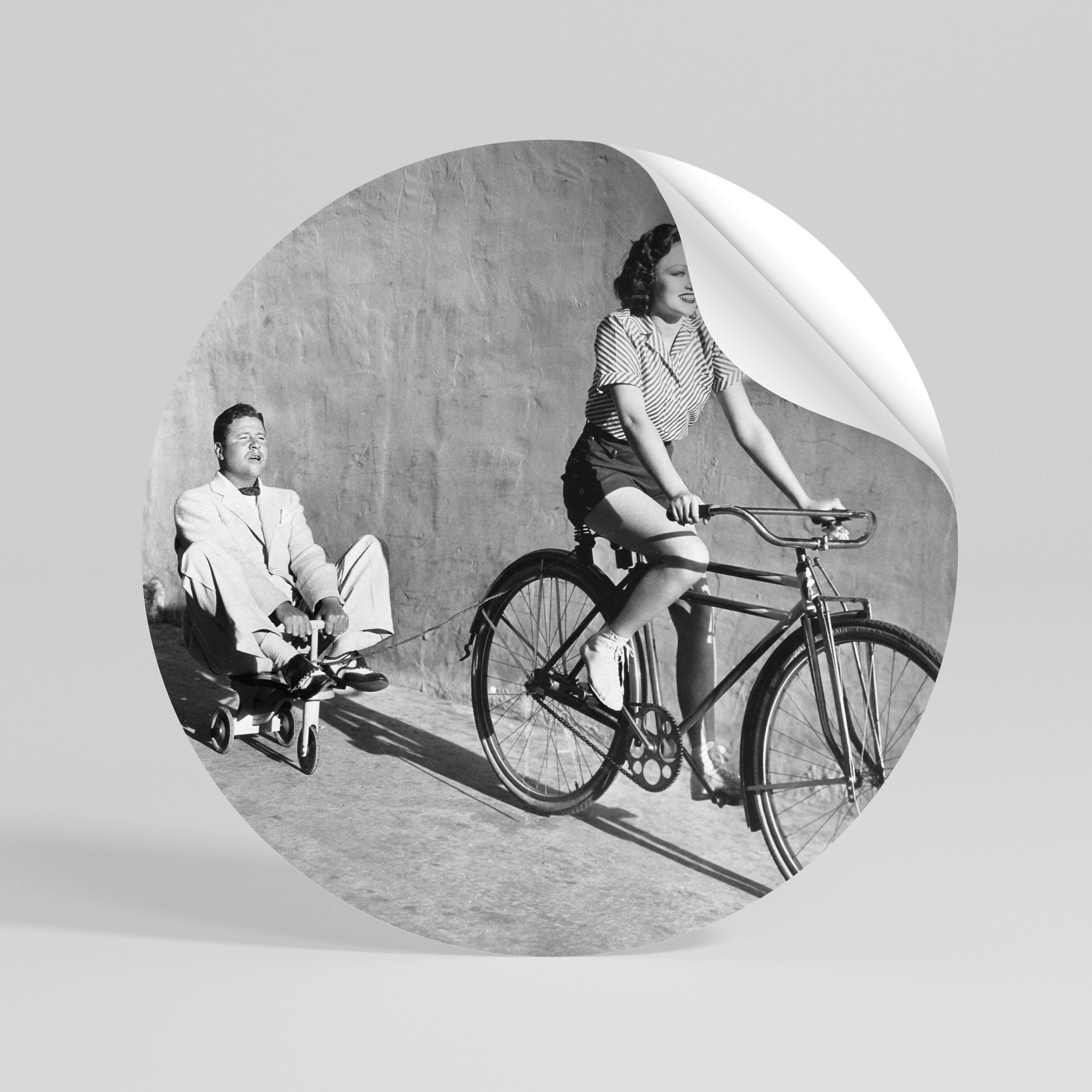 HAPPY JOURNEY Vinilo adhesivo redondo