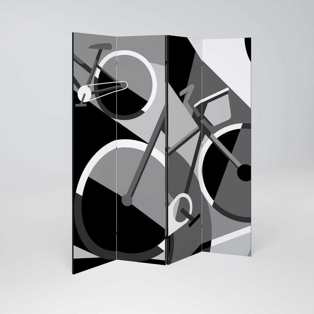 Biombo decorativo de 4 paneles BIKE ENERGY