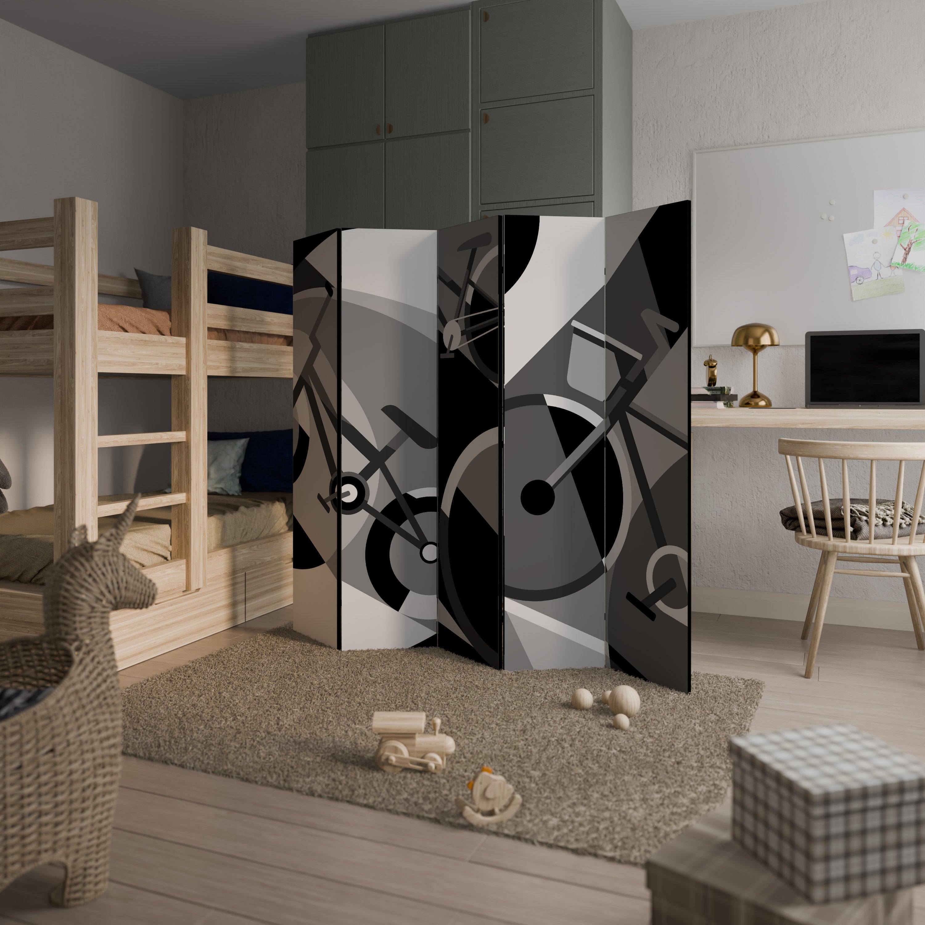 BIKE ENERGY 5-Panel Room Divider