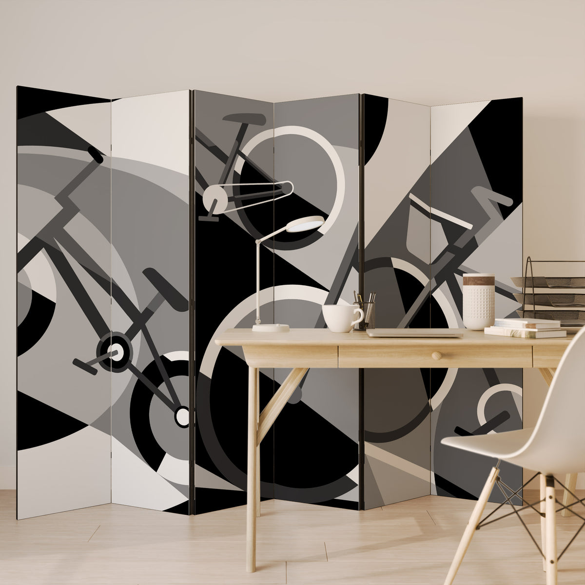 BIKE ENERGY Biombo de 6 paneles