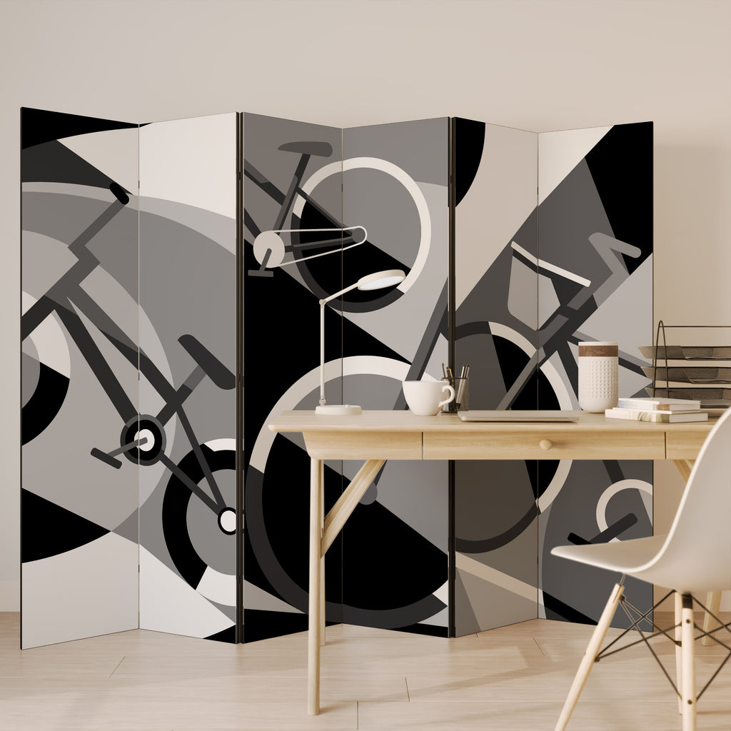 Biombo decorativo de 6 paneles BIKE ENERGY