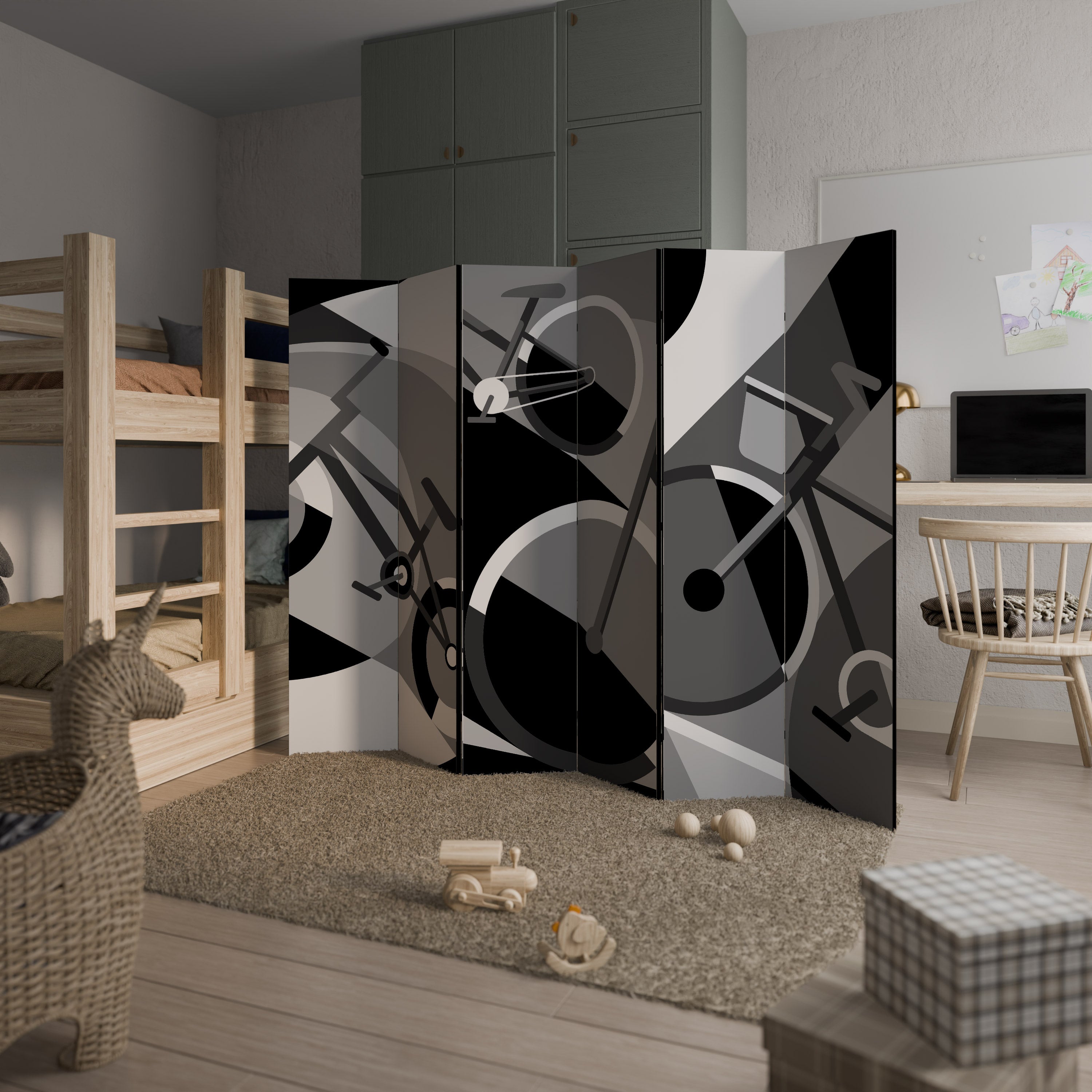 BIKE ENERGY 6-Panel Room Divider