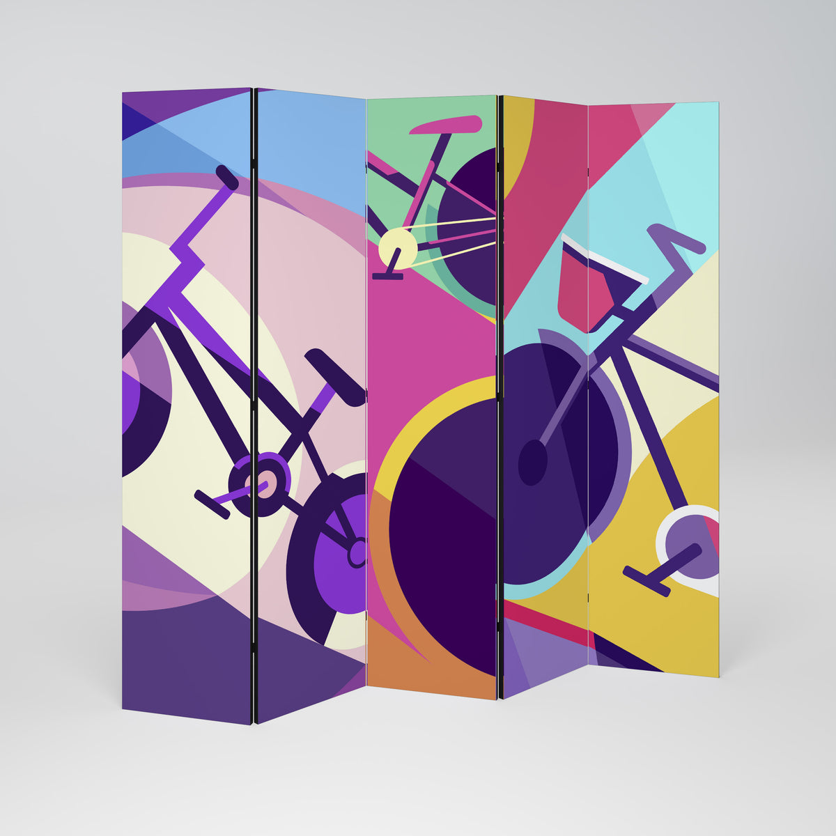 BIKE DREAMS Biombo de 5 paneles