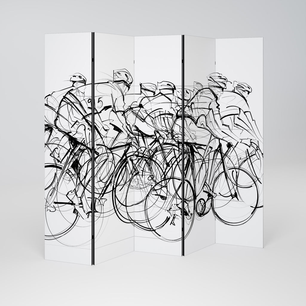 CYCLING COMPETITION 5-Panel Room Divider