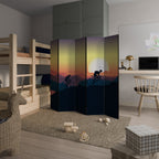 CYCLING HORIZON Decorative 5-Panel Room Divider