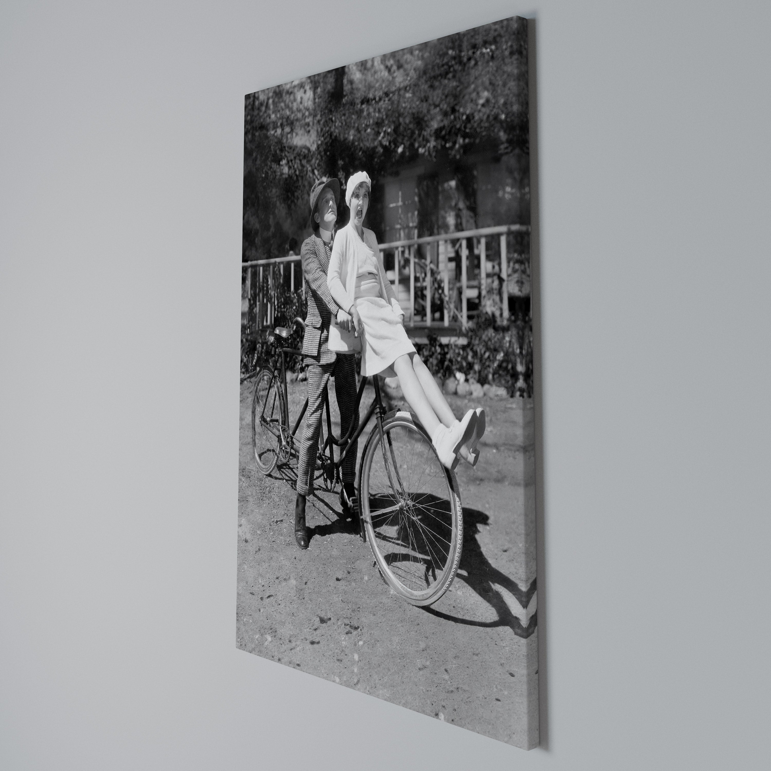 RIDING THROUGH TIME Cuadro en lienzo vertical
