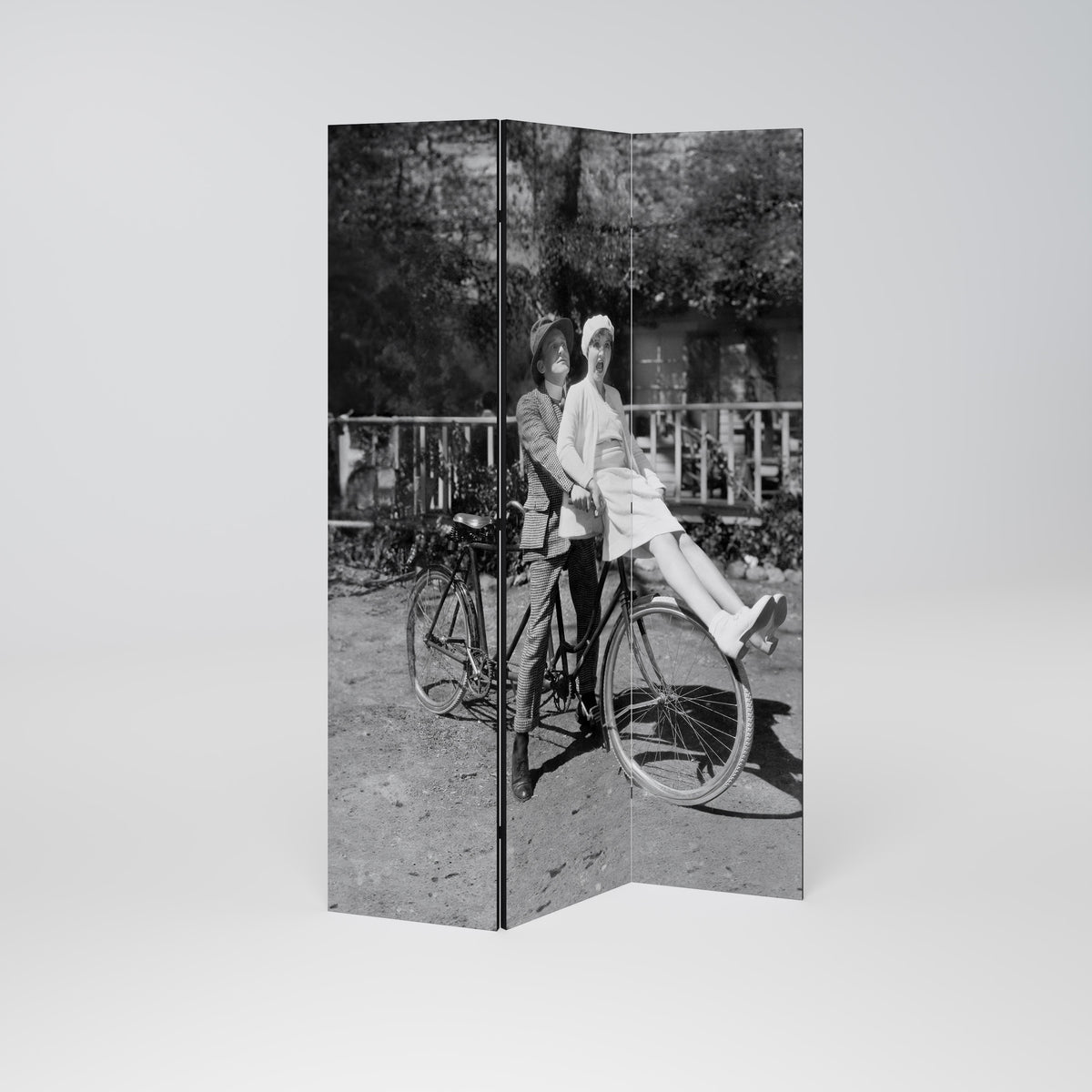 RIDING THROUGH TIME Biombo de 3 paneles