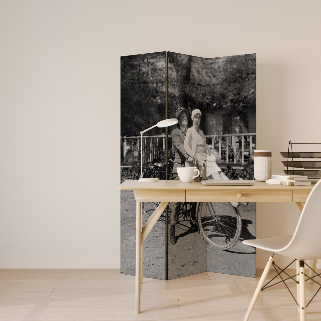 RIDING THROUGH TIME 3-Panel Room Divider