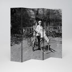 RIDING THROUGH TIME 5-Panel Room Divider