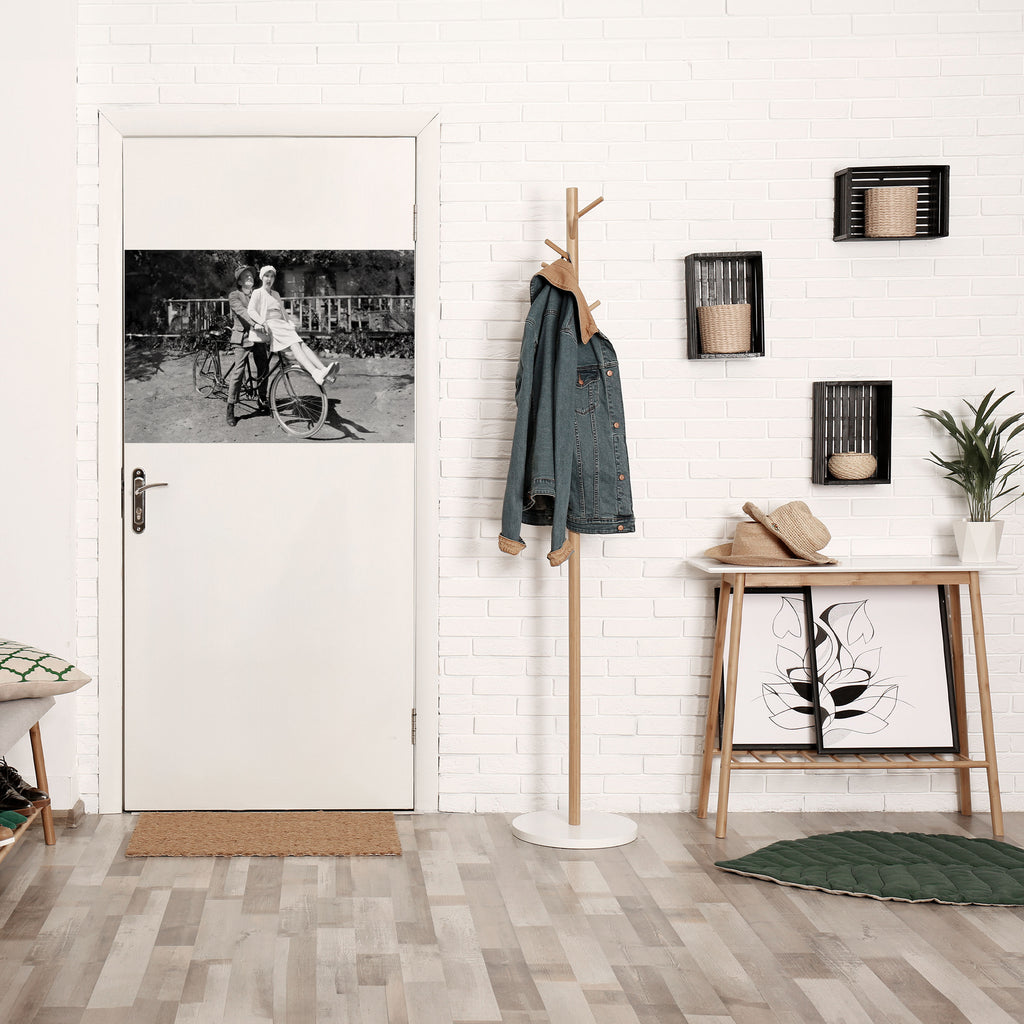 RIDING THROUGH TIME Peel and Stick Horizontal Poster