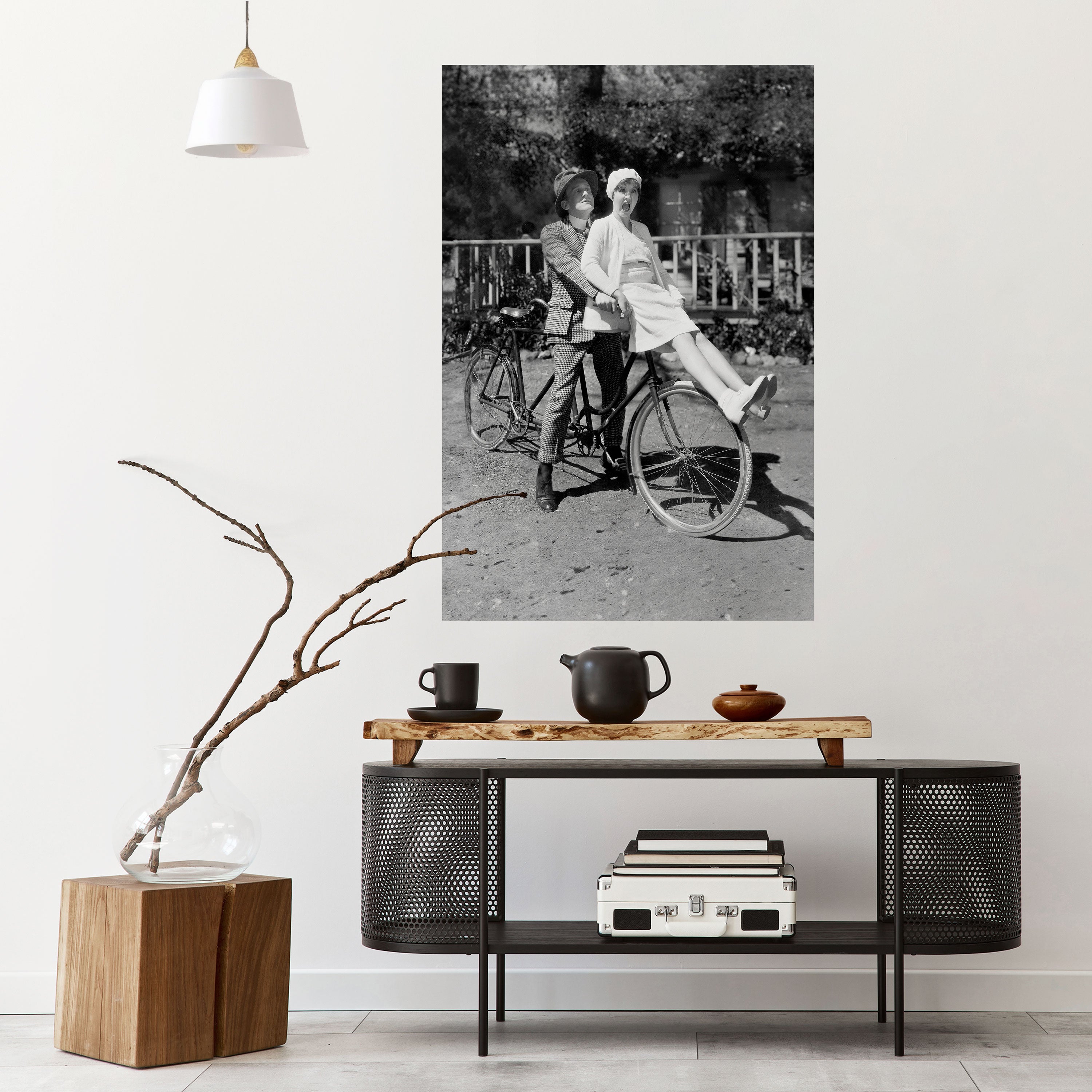 Póster vertical autoadhesivo "CABALGANDO A TRAVÉS DEL TIEMPO"