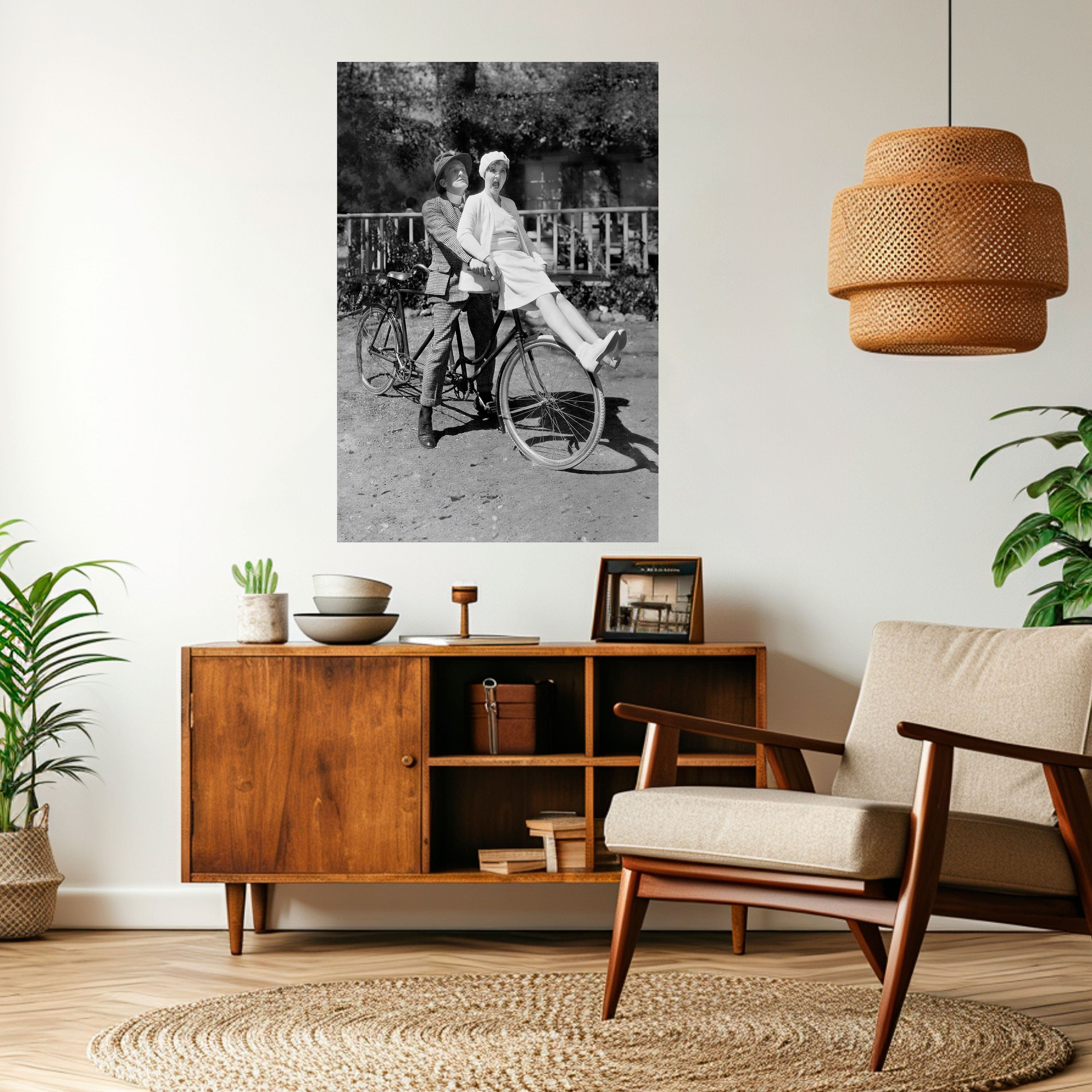 Póster vertical autoadhesivo "CABALGANDO A TRAVÉS DEL TIEMPO"