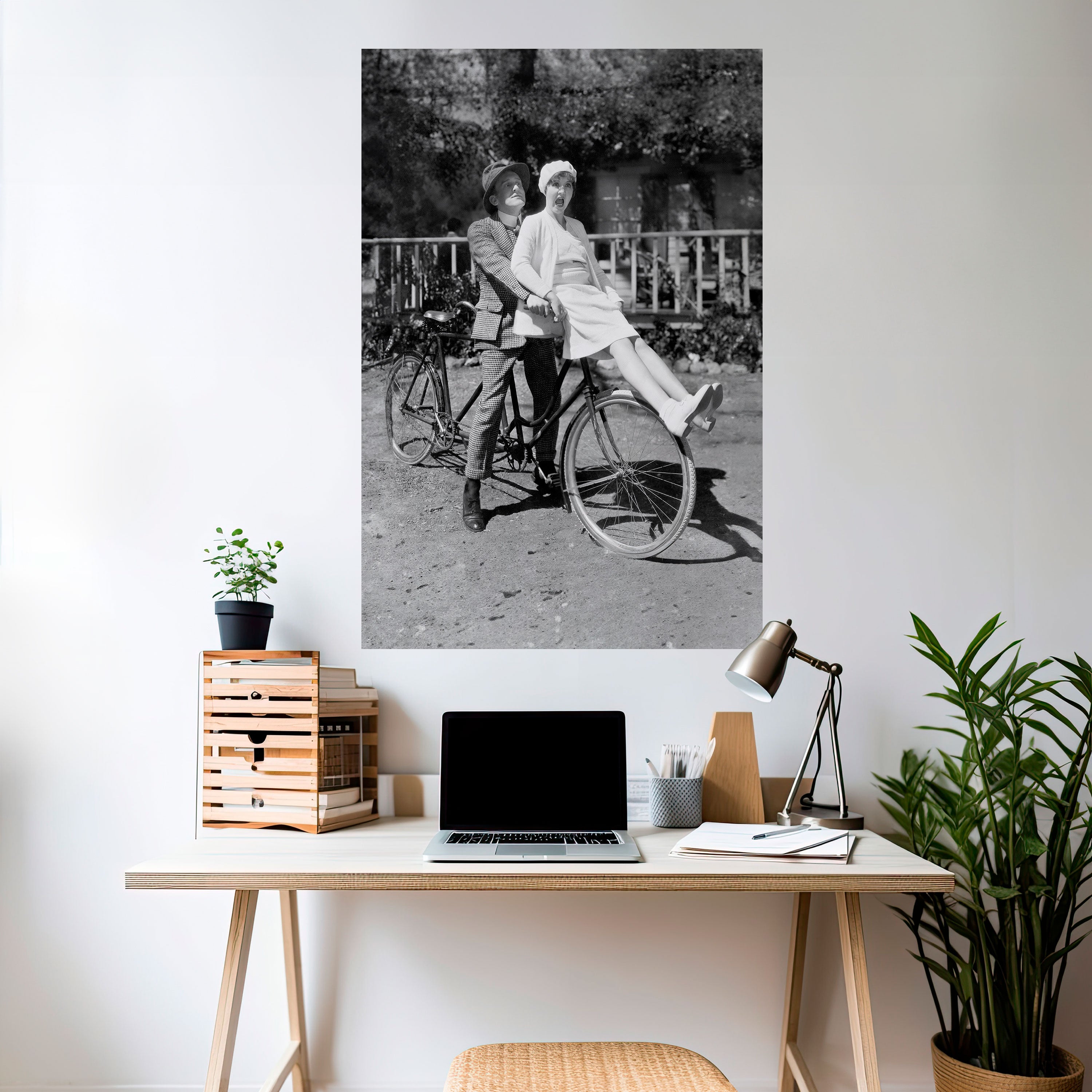 Póster vertical autoadhesivo "CABALGANDO A TRAVÉS DEL TIEMPO"