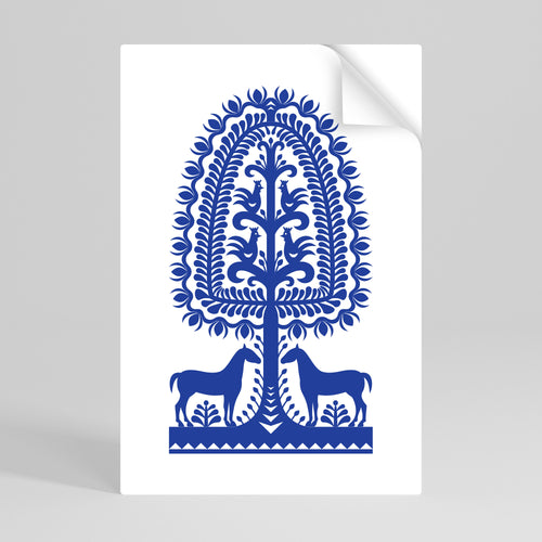 POLISH FOLK ART Póster adhesivo vertical