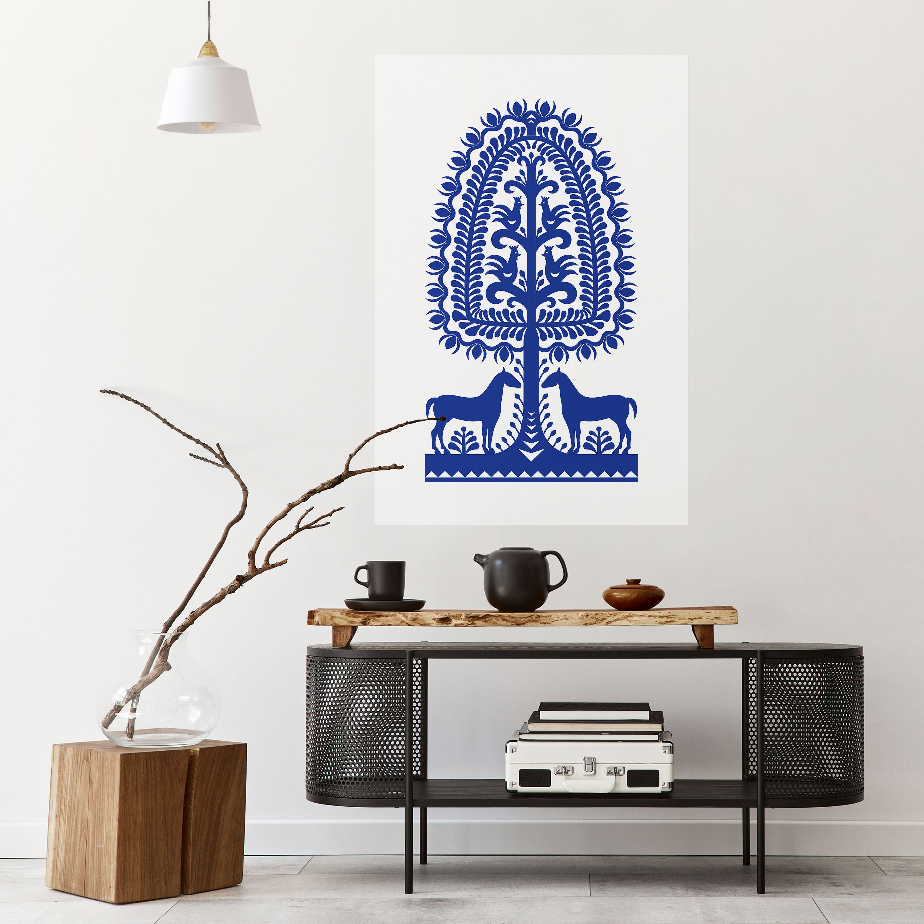 POLISH FOLK ART Peel and Stick Vertical Poster