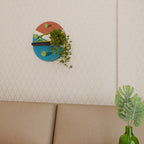 TENNIS ESSENTIALS Estante Ovalado Decorativo en Acabado Negro