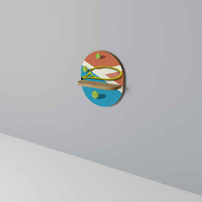 TENNIS ESSENTIALS Art Shelf