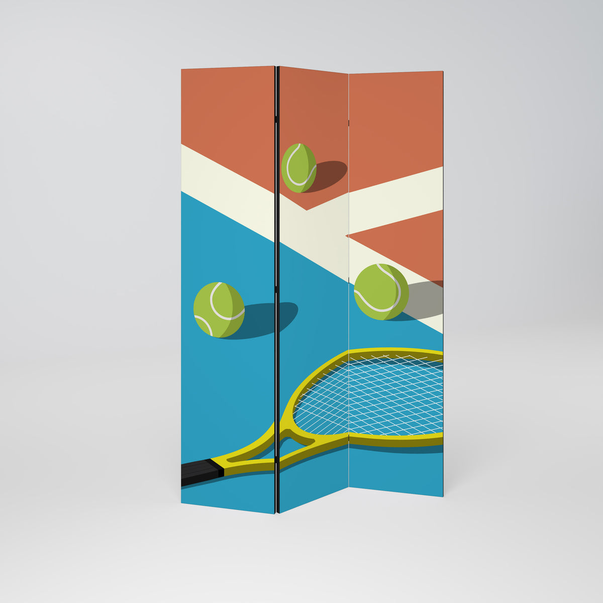 TENNIS ESSENTIALS Biombo de 3 paneles